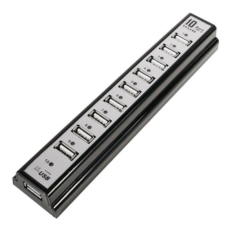 LogiLink UA0096 hub & concentrateur 480 Mbit/s Noir - Image 1