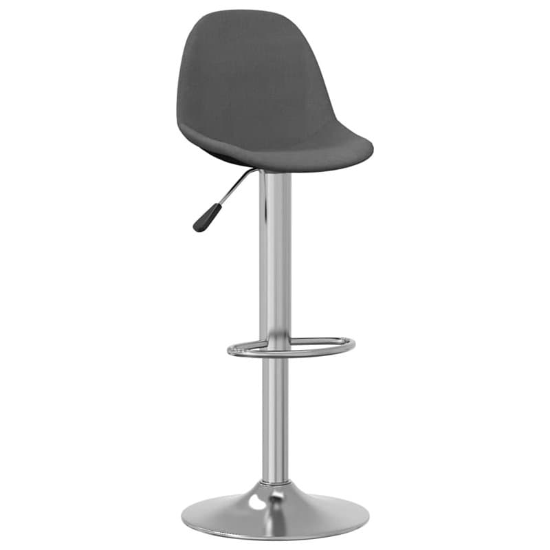 Sgabelli da Bar 2 pz in Tessuto Grigio Scuro - Image 1