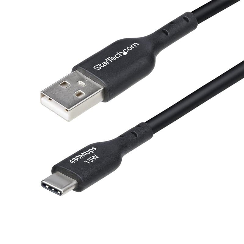 Câble USB Startech USB2AC3MNC Noir 3 m - Image 1