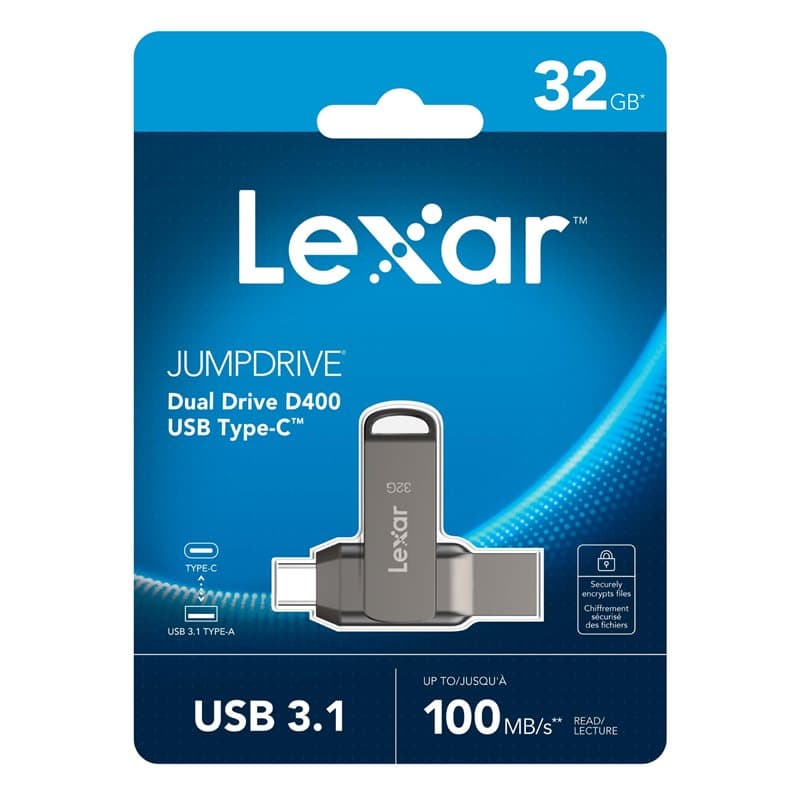 Clé USB Lexar Dual Type C 32 Go Gris - Image 1