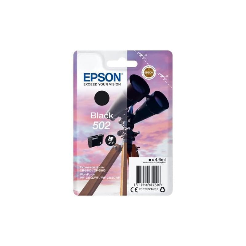 Epson Singlepack Black 502 Ink - Image 1