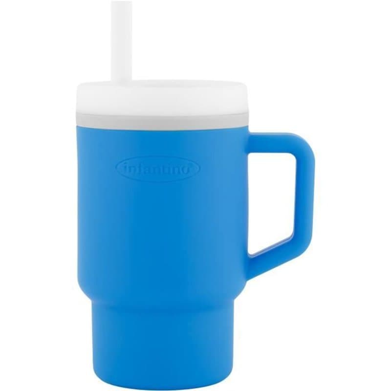 Ma premiere tasse - INFANTINO - Silicone - Bleu océan - Image 1