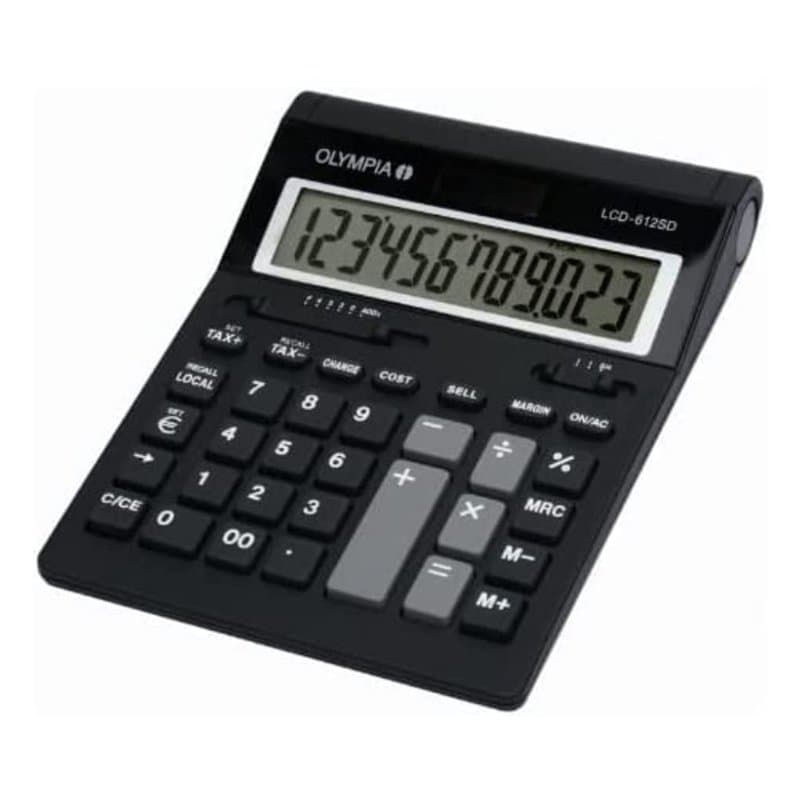 Olympia LCD612 Calculatrice Noir - Image 1