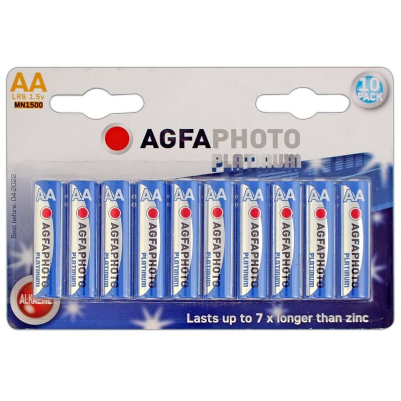 AgfaPhoto 70132 Pack de 10 Piles Mignon AA - Image 1