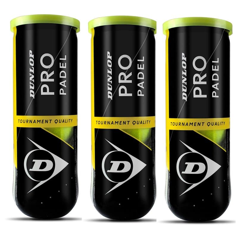 Dunlop Pro – Balles de Padel Jaune Taille Unique - Image 1