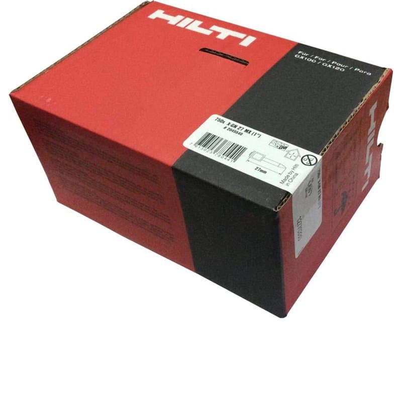 HILTI X-GN 27MX Lot de 750 clous pour GX 120 + gaz GC 22 - Image 1