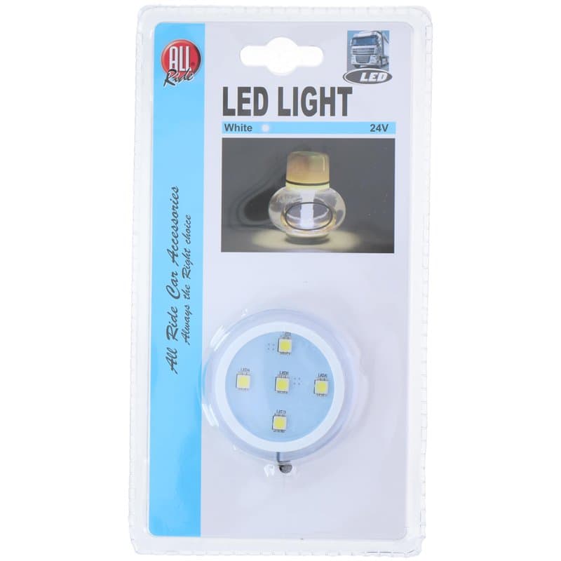 All Ride LED Light Poppy Désodorisant Lumineux Blanc - Image 1