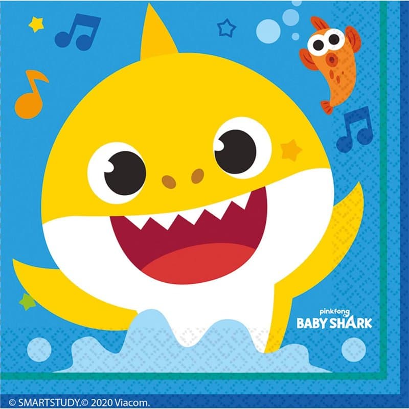 Lunch Napkins Baby Shark - Image 1