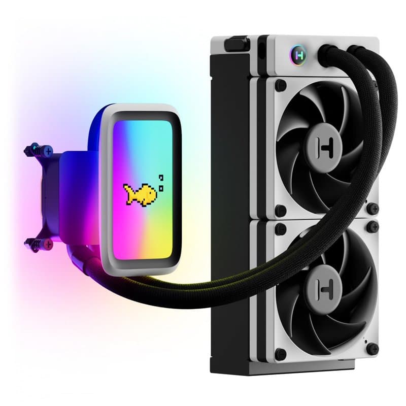 Kit+Watercooling+AIO+Hyte+Thicc+Q60+-+240mm+%28Noir%2FBlanc%29 - Image 1