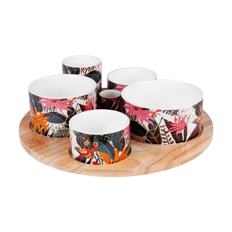 Table Passion - Service apéritif 6 pièces Taiana 31 cm - Image 1