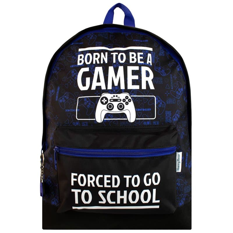 Harry Bear Garçon Sac à dos Gaming Noir - Image 1