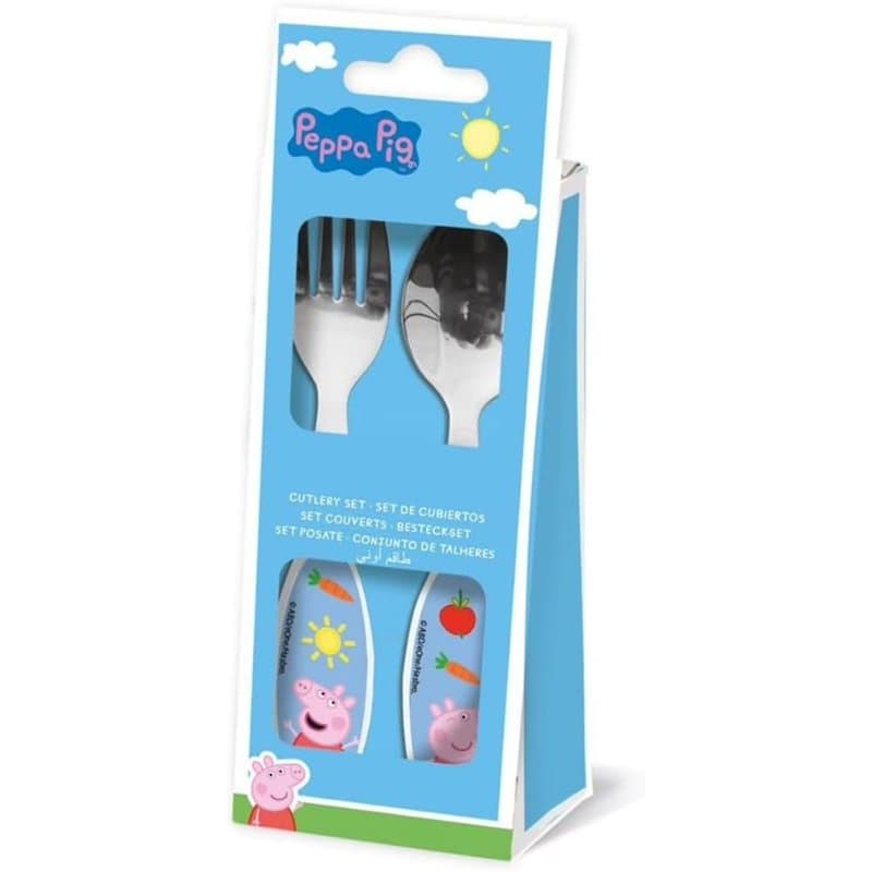COUVERTS EN MÉTAL POUR ENFANTS. 2 PIÈCES | PIG - Image 1