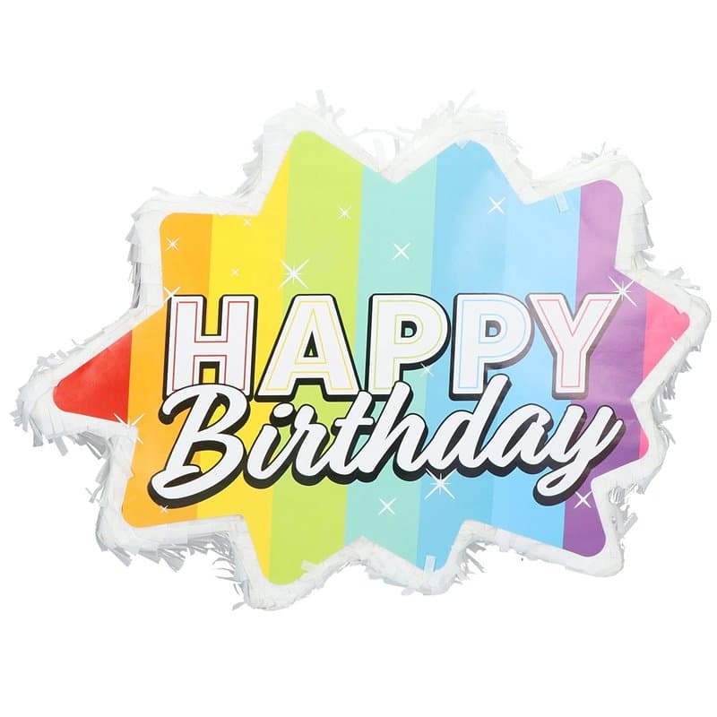 Folat - Pinata Star Rainbow Bday - 38x28cm - Image 1