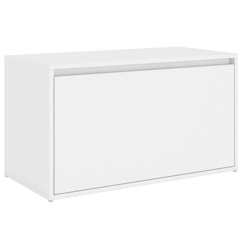 Banc d'entrée 80x40x45 cm Blanc Aggloméré - Image 1