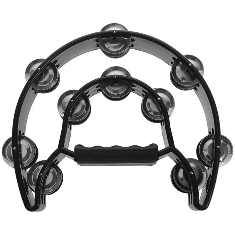 Ultnice - Tambourin de musique à double demi-lune (noir) - Image 1