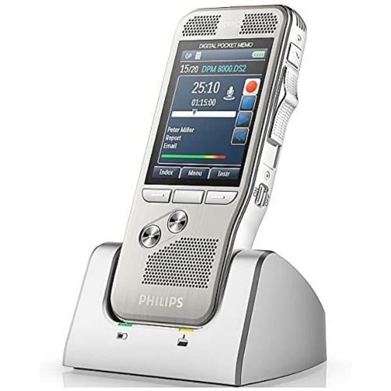 Philips DPM8100/00 Dictaphone Argent Brossé - Image 1