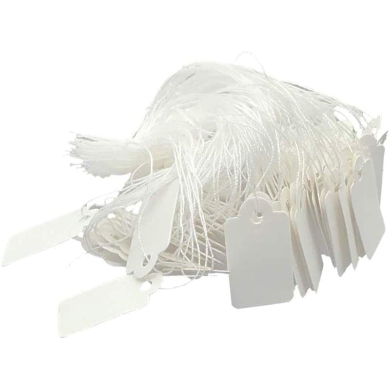 POFET Lot de 500 étiquettes blanches en papier blanc - Image 1