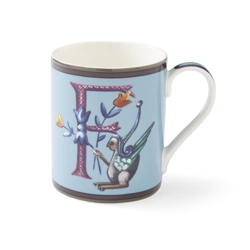 Spode Kit Kemp – Mug Alphabet (Kit Kemp – Alphabet F) - Image 1