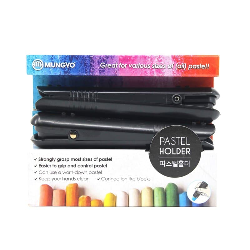 Mungyo Lot de 2 porte-craies pour pastels à l'huile - Image 1