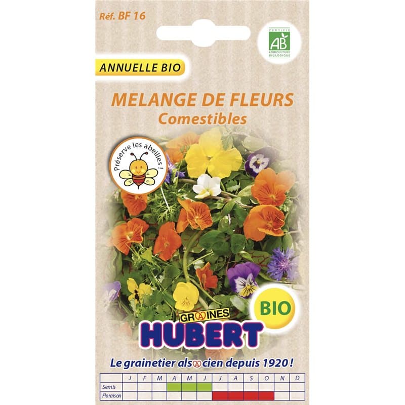 Graines de Fleur BIO Comestibles en Mélange - 2 grammes - Image 1