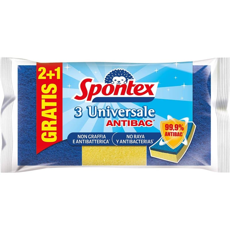 Universale Fibra Con Esponja 2+1 No Raya Bleu - Image 1