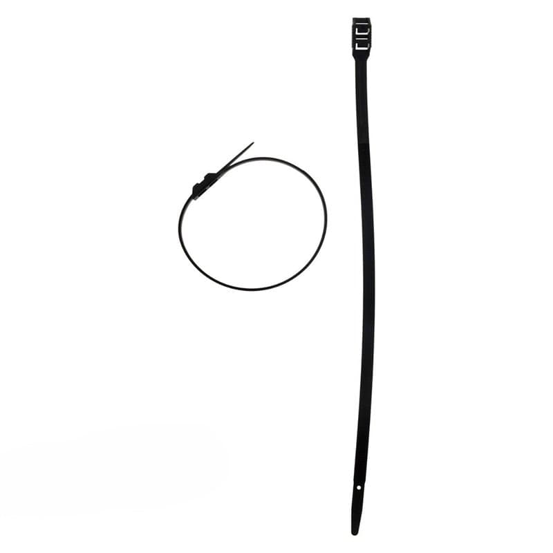 Lot de 100 colliers de câblage 9x 350mm - Noir - Zenitech - Image 1