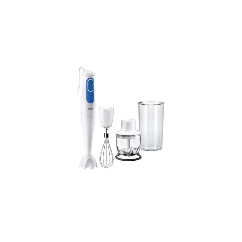 Pied mixeur - Braun - MQ3025WH OMELETT - MultiQuick 3 - 700 Watt - Technologie PowerBell Plus et Splash control - Image 1