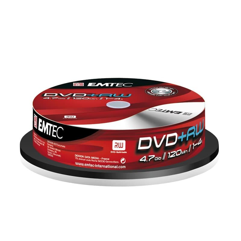 Emtec DVD+RW 4,7GB (10) - Image 1