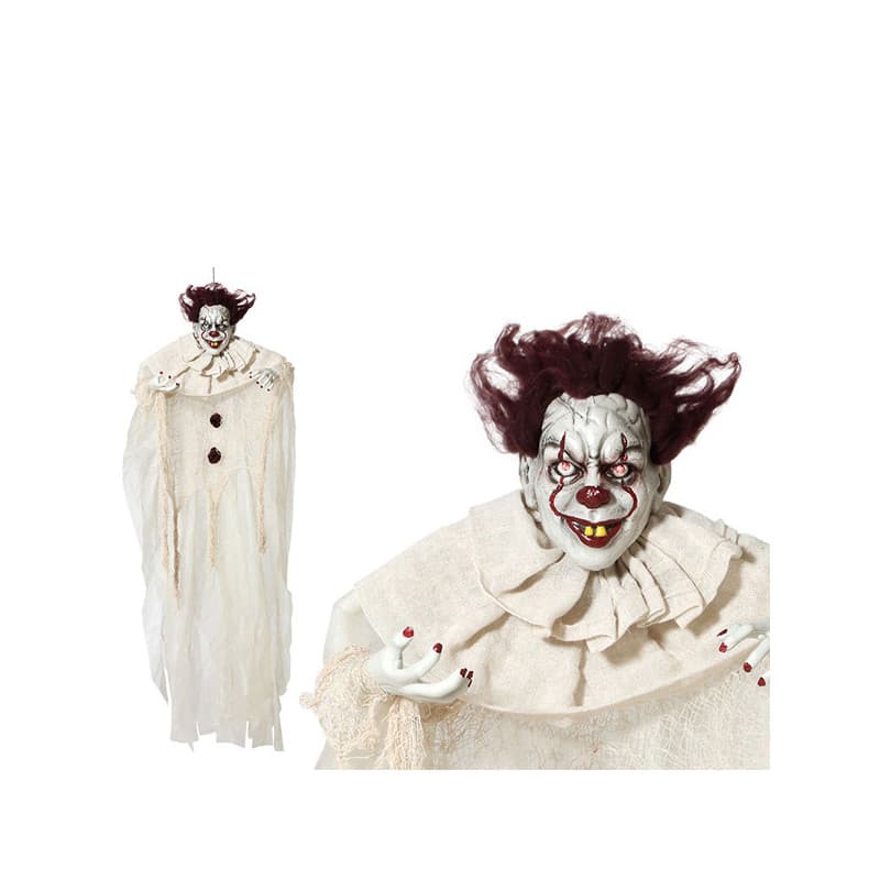 Clown à suspendre Halloween (130 x 96 x 14 cm) Beige Multicouleur 130 x 96 x 14 cm (3 Unités) - Image 1