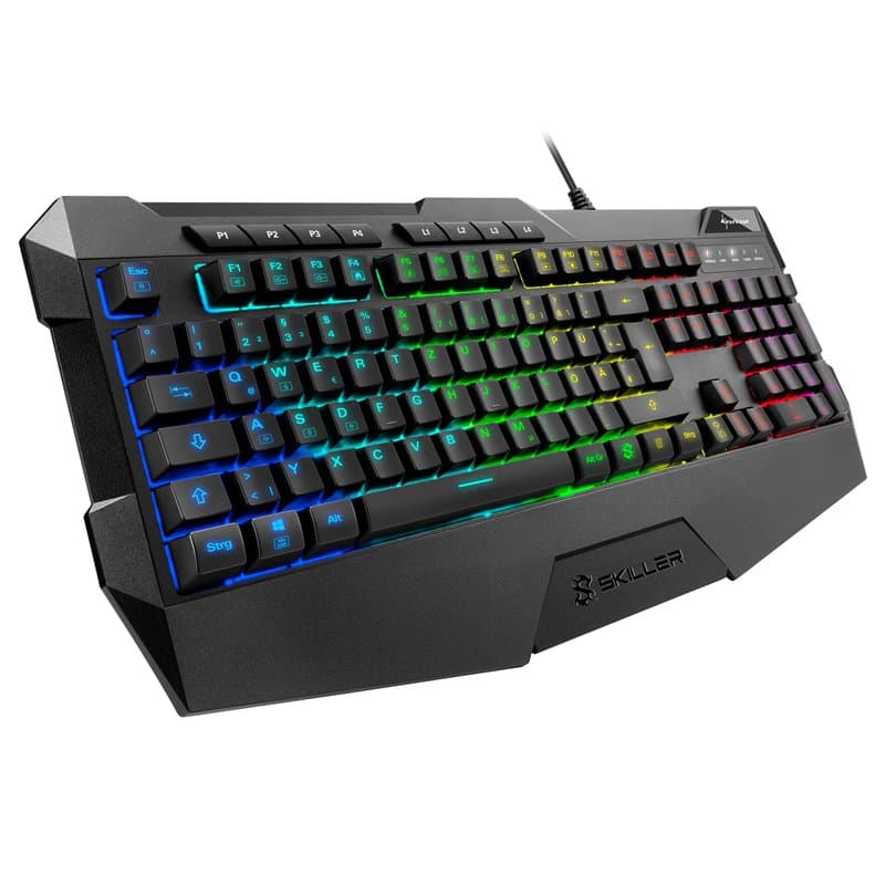 Sharkoon SKILLER SGK4 Clavier USB QWERTZ Allemand Noir - Image 1