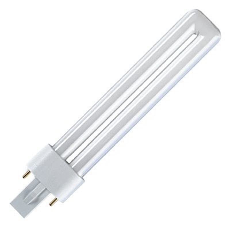 Osram Dulux S 9 W/60 lampe fluorescente compacte, rouge - Image 1