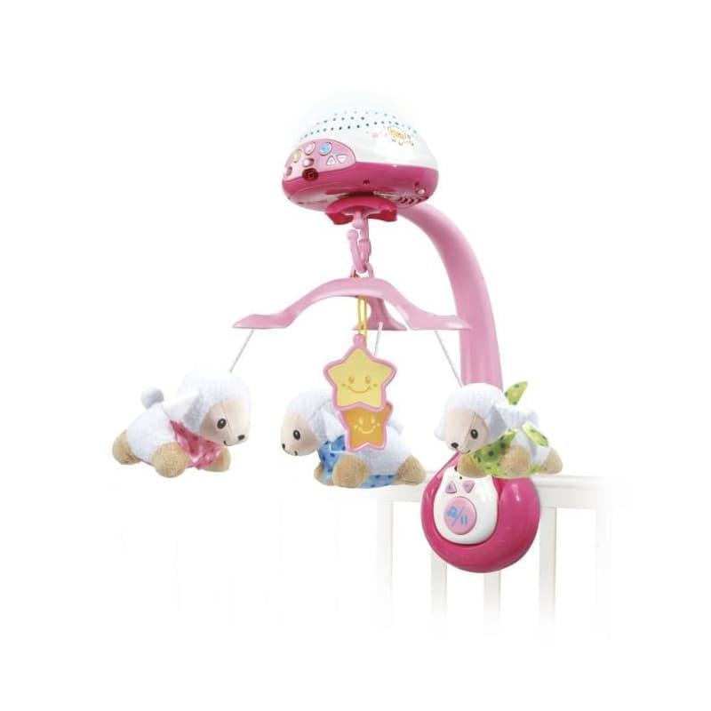 Vtech - Vtech Baby - Mobile Lumi Mobile Compte-Moutons Rose - Image 1