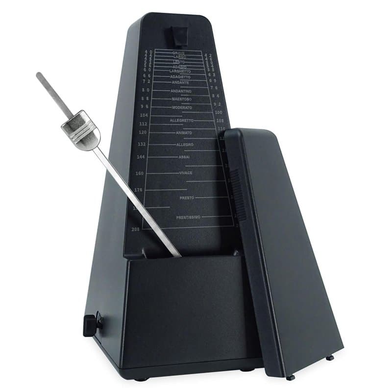 keepdrum JPQ101BK Métronome mécanique Noir avec cloche - Image 1