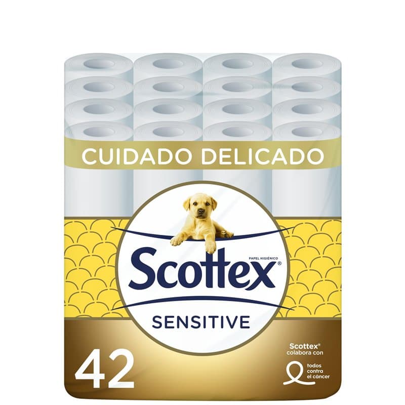Scottex Sensitive Papier hygiénique – 42 rouleaux - Image 1