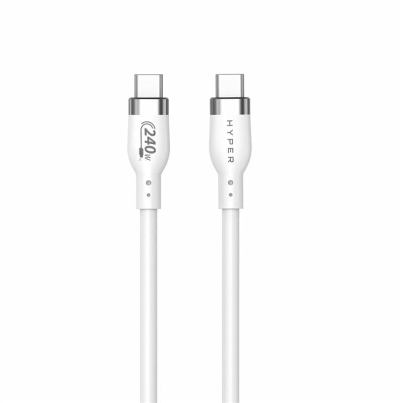 Câble USB-C Hyper HJ4002WHGL Blanc 2 m - Image 1