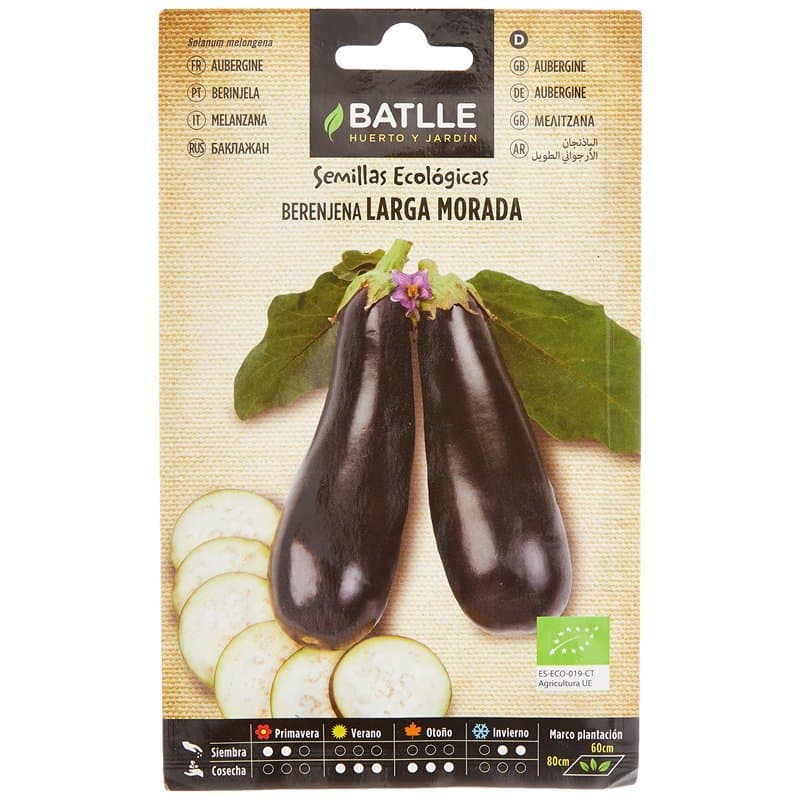 Graines Bio de Batlle - Aubergine Longue Violet (0,18g) - Image 1
