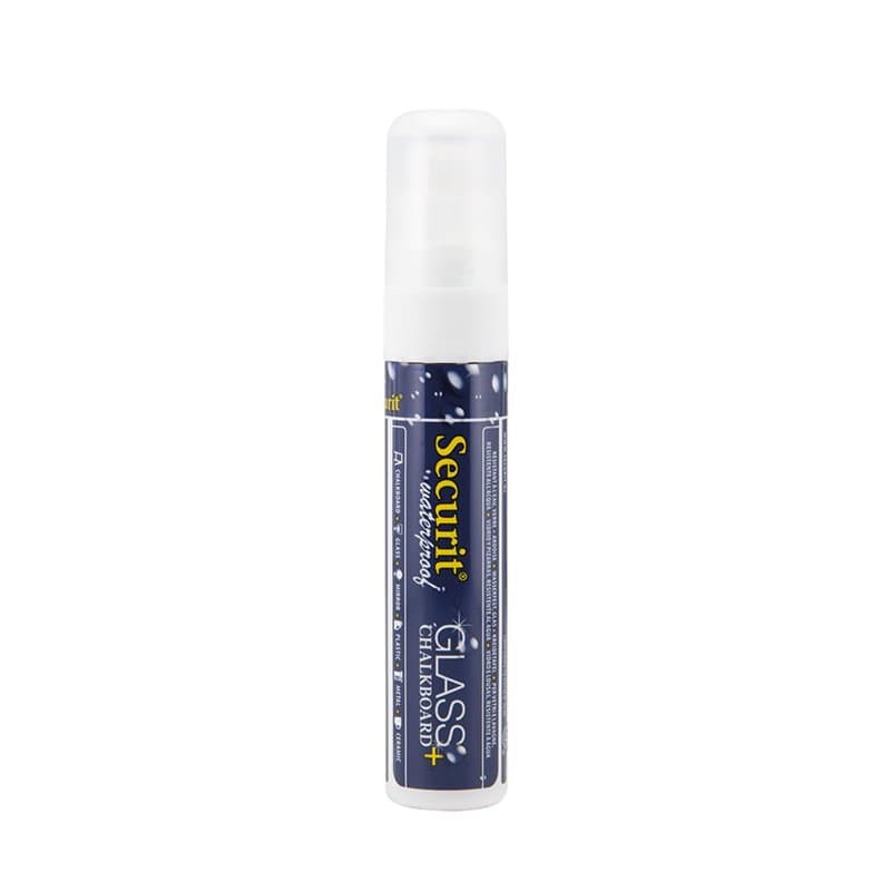 Securit Feutre-Craie Waterproof Large, Blanc Noir - Image 1