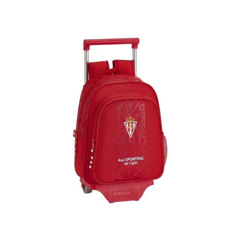 Cartable à roulettes 705 Real Sporting de Gijón Rouge - Image 1