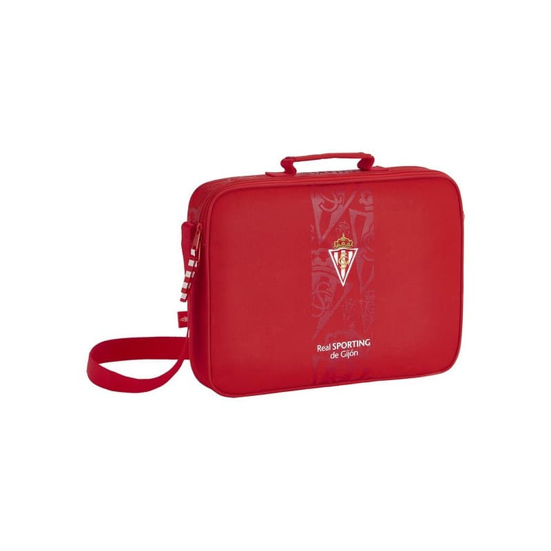 Cartable d'école Real Sporting de Gijón Rouge (38 x 28 x 6 cm) - Image 1