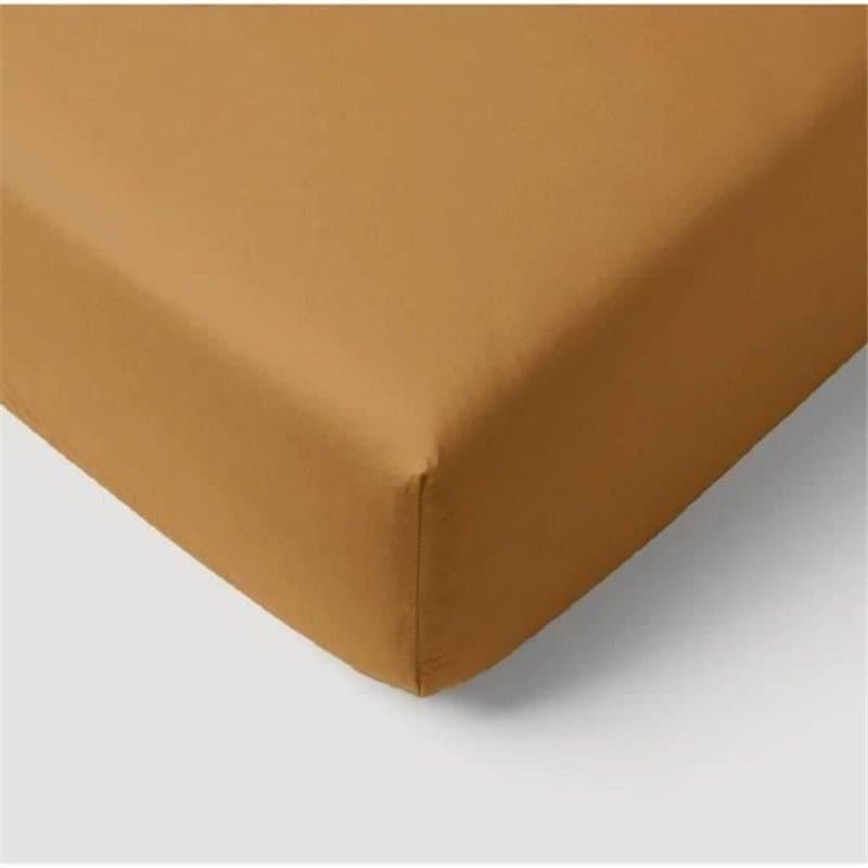 Drap housse - P'TIT DODO - 70 x 140 cm - Jersey - Caramel - Image 1