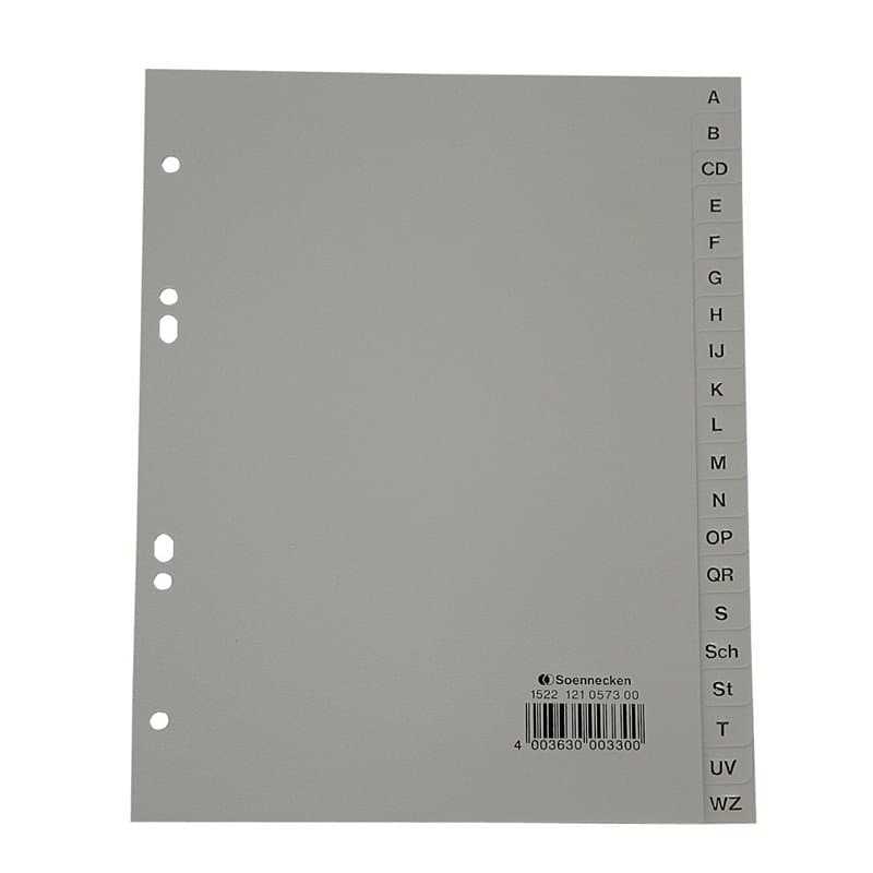 Registre A5 A-Z Pp, Intercalaires Classeur - Image 1
