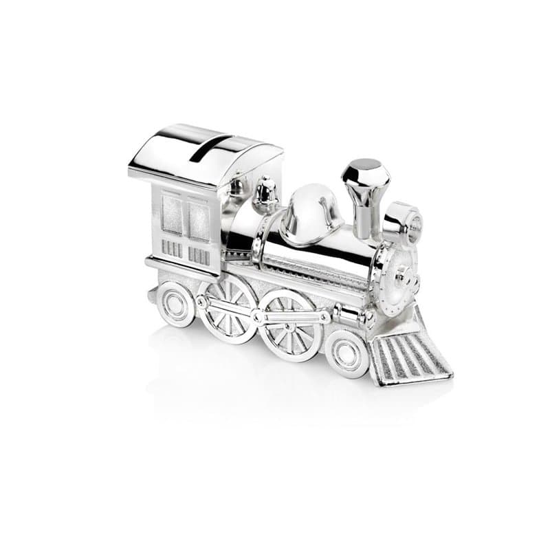 Zilverstad 6752261 Tirelire Locomotive Argenté Laqué - Image 1