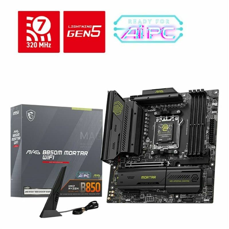 Carte Mère MSI MAG B850M MORTAR WIFI AMD AM5 AMD - Image 1