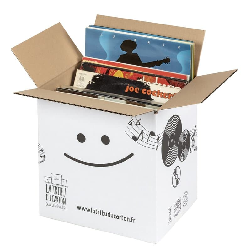 Carton renforcé pour vinyles Blanc - Image 1