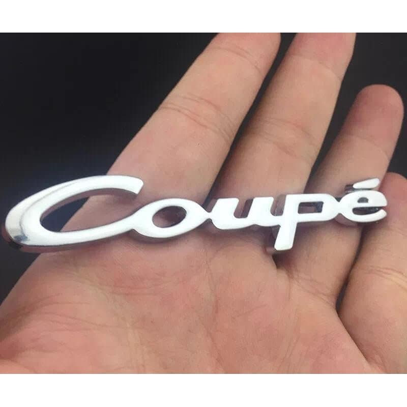 Emblème autocollant pour voiture Coupe XCBW Argenté - Image 1