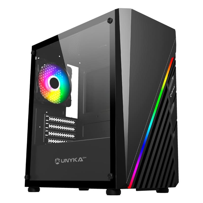 UNYKAch Mini Glayze Cristal Templado USB 3.2 Negra - Image 1