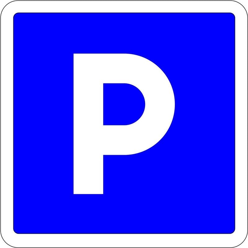 Autocollant vinyl - Panneau parking - L.200 x H.200 mm - Image 1