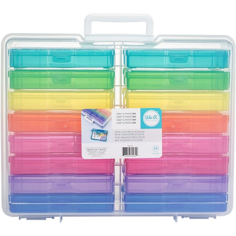 We R Memory Keepers We R' Storage Bin + 16 Mini Cases - Image 1