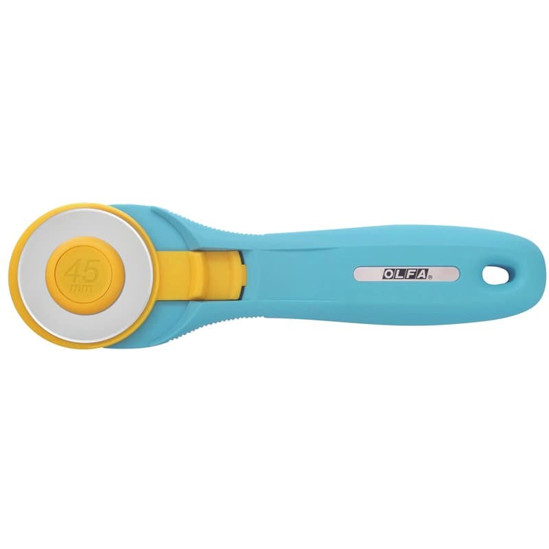 Olfa Cutter Rotatif 45mm, Turquoise - Image 1