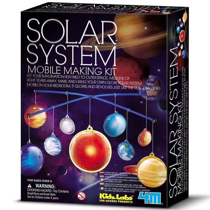 4M Kidz Labs Solar System Mobile Making Kit - Image 1
